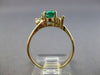 1.32CT DIAMOND & AAA EMERALD 14KT YELLOW GOLD OVAL ROUND & BAGUETTE RING 28154
