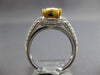 2.75CT WHITE & FANCY YELLOW DIAMOND 18KT 2 TONE GOLD 3D CUSHION ENGAGEMENT RING