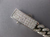 ESTATE 2.46CT DIAMOND 14KT WHITE GOLD 3D SOLID CUBAR BAR LOVE BRACELET