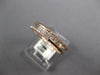 .33CT DIAMOND 14K ROSE GOLD 3D ROUND & PRINCESS CRISS CROSS ANNIVERSARY FUN RING