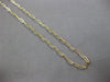 ESTATE 18KT YELLOW GOLD 3D CLASSIC OVAL LINK FUN CHAIN NECKLACE