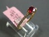 .61CT DIAMOND & AAA RUBY 14KT YELLOW GOLD 3D OVAL & ROUND FRIENDSHIP LOVE RING