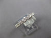 .87CT DIAMOND 18KT WHITE GOLD 3D 3MM COMFORT FIT 3/4TH ETERNITY ANNIVERSARY RING