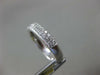 ESTATE .41CT DIAMOND 14KT WHITE GOLD CLASSIC MILGRAIN WEDDING ANNIVERSARY RING