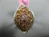 MASSIVE 3.70CT WHITE & FANCY COLOR DIAMOND 18KT WHITE & ROSE GOLD MARQUISE RING