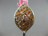 MASSIVE 3.70CT WHITE & FANCY COLOR DIAMOND 18KT WHITE & ROSE GOLD MARQUISE RING
