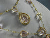 ESTATE EXTRA LARGE 20.30CT DIAMOND AAA KUNZITE & TOPAZ 18K ROSE GOLD 3D NECKLACE