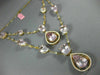 ESTATE EXTRA LARGE 20.30CT DIAMOND AAA KUNZITE & TOPAZ 18K ROSE GOLD 3D NECKLACE