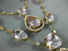 ESTATE EXTRA LARGE 20.30CT DIAMOND AAA KUNZITE & TOPAZ 18K ROSE GOLD 3D NECKLACE