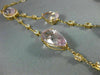 ESTATE EXTRA LARGE 20.30CT DIAMOND AAA KUNZITE & TOPAZ 18K ROSE GOLD 3D NECKLACE