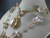 ESTATE EXTRA LARGE 20.30CT DIAMOND AAA KUNZITE & TOPAZ 18K ROSE GOLD 3D NECKLACE