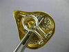 ESTATE LARGE 2.0CT DIAMOND 14K 2 TONE GOLD 3D CLASSIC TEAR DROP CLIP ON EARRINGS