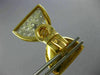 ESTATE EXTRA LARGE 2.2CT DIAMOND 18K 2 TONE GOLD 3D CLASSIC BOW CLIP ON EARRINGS