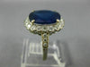 ANTIQUE LARGE 4.12CT OLD MINE DIAMOND & SAPPHIRE 18KT WHITE GOLD ENGAGEMENT RING