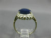 ANTIQUE LARGE 4.12CT OLD MINE DIAMOND & SAPPHIRE 18KT WHITE GOLD ENGAGEMENT RING