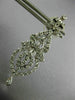 ANTIQUE LARGE 2.0CT DIAMOND 14KT WHITE GOLD FILIGREE TEAR DROP HANGING EARRINGS