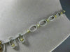 ESTATE LARGE 4.46CT WHITE & FANCY YELLOW DIAMOND 18K TOW TONE GOLD LOVE NECKLACE
