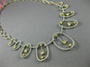 ESTATE LARGE 4.46CT WHITE & FANCY YELLOW DIAMOND 18K TOW TONE GOLD LOVE NECKLACE