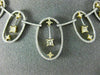 ESTATE LARGE 4.46CT WHITE & FANCY YELLOW DIAMOND 18K TOW TONE GOLD LOVE NECKLACE