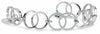 ESTATE WIDE 1.11CT DIAMOND 18K WHITE GOLD CLASSIC CIRCLE OF LIFE TENNIS BRACELET