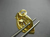 ESTATE LARGE 1.30CT DIAMOND 14K YELLOW GOLD MULTI ROW INFINITY LOVE FUN EARRINGS