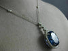 ESTATE EXTRA LARGE 17.95CT DIAMOND & AAA TANZANITE 18KT WHITE GOLD 3D NECKLACE