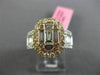 ESTATE LARGE 2.39CT DIAMOND 18KT WHITE & ROSE GOLD CLUSTER OVAL ENGAGEMENT RING