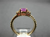 ESTATE 2.15CT DIAMOND & AAA OVAL PINK SAPPHIRE 14KT ROSE GOLD 3D ENGAGEMENT RING