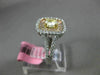ESTATE WIDE 1.19CT MULTI COLOR DIAMOND 18KT TRI COLOR GOLD HALO ENGAGEMENT RING