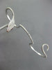 ESTATE LARGE .35CT DIAMOND & AAA RUBY 18K WHITE GOLD CLASSIC SNAKE 3 FINGER RING