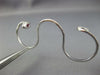 ESTATE LARGE .35CT DIAMOND & AAA RUBY 18K WHITE GOLD CLASSIC SNAKE 3 FINGER RING