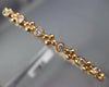 ESTATE 1.50CT DIAMOND 14KT ROSE GOLD FILIGREE MILGRAIN ETERNITY BANGLE BRACELET