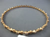 ESTATE 1.50CT DIAMOND 14KT ROSE GOLD FILIGREE MILGRAIN ETERNITY BANGLE BRACELET