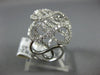 ESTATE LARGE 1.40CT DIAMOND 18KT WHITE GOLD 3D MULTI ROW INFINITY LOVE KNOT RING