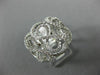 ESTATE LARGE 1.40CT DIAMOND 18KT WHITE GOLD 3D MULTI ROW INFINITY LOVE KNOT RING