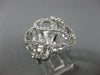 ESTATE LARGE 1.40CT DIAMOND 18KT WHITE GOLD 3D MULTI ROW INFINITY LOVE KNOT RING