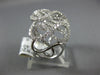 ESTATE LARGE 1.40CT DIAMOND 18KT WHITE GOLD 3D MULTI ROW INFINITY LOVE KNOT RING