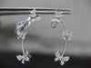 ESTATE LARGE .63CT DIAMOND 18KT WHITE GOLD BUTTERFLY CLIP ON STUD CUFF EARRINGS