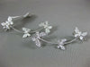 ESTATE LARGE .63CT DIAMOND 18KT WHITE GOLD BUTTERFLY CLIP ON STUD CUFF EARRINGS