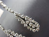 ESTATE LARGE & LONG 2.17CT DIAMOND 14KT WHITE GOLD 3D RAIN DROP HANGING EARRINGS