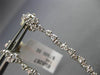 ESTATE LARGE & LONG 2.17CT DIAMOND 14KT WHITE GOLD 3D RAIN DROP HANGING EARRINGS