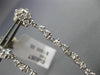 ESTATE LARGE & LONG 2.17CT DIAMOND 14KT WHITE GOLD 3D RAIN DROP HANGING EARRINGS