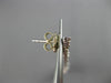 ESTATE LARGE & LONG 2.17CT DIAMOND 14KT WHITE GOLD 3D RAIN DROP HANGING EARRINGS
