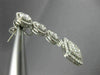 ESTATE LARGE 4.07CT DIAMOND 18KT WHITE GOLD CLASSIC MULTI SHAPE HANGING EARRINGS