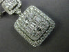 ESTATE EXTRA LARGE 21.62CT DIAMOND 18KT WHITE GOLD 3D SQUARE JOURNEY NECKLACE