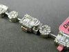 ESTATE EXTRA LARGE 21.62CT DIAMOND 18KT WHITE GOLD 3D SQUARE JOURNEY NECKLACE