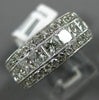 WIDE 2.29CT ROUND & PRINCESS DIAMOND 18KT WHITE GOLD SEMI ETERNITY WEDDING RING