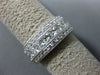 WIDE 2.29CT ROUND & PRINCESS DIAMOND 18KT WHITE GOLD SEMI ETERNITY WEDDING RING