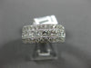 WIDE 2.29CT ROUND & PRINCESS DIAMOND 18KT WHITE GOLD SEMI ETERNITY WEDDING RING