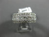 WIDE 2.29CT ROUND & PRINCESS DIAMOND 18KT WHITE GOLD SEMI ETERNITY WEDDING RING